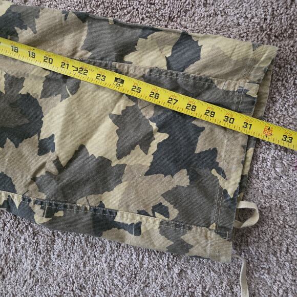 Vintage Liberty Camo Pants Mens 38x32 Cargo Rip Stop USA Hunting Baggy Woodland - Picture 11 of 11